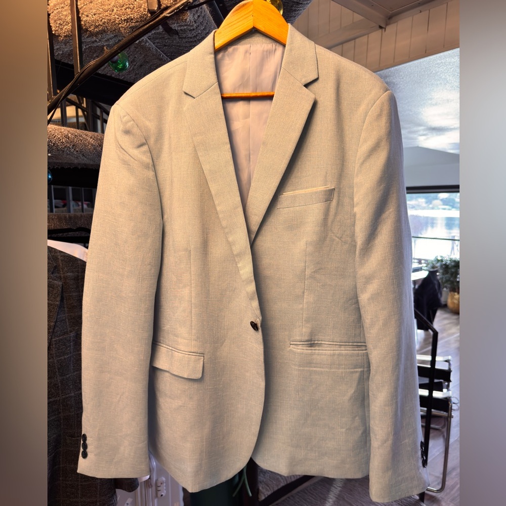 Men's baby blue sport jacket Blazer